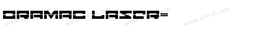 Oramac Laser字体转换